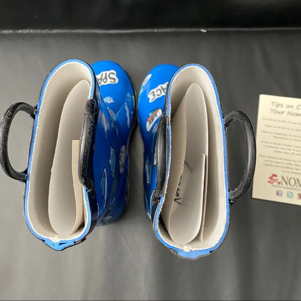 Nomad space alien rain boots kids size 12